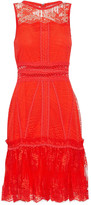 Thumbnail for your product : Jonathan Simkhai Ruffle-trimmed Lace Mini Dress