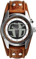 Thumbnail for your product : Fossil Coachman Brown Leather Strap Mens Watch