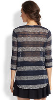Thumbnail for your product : Splendid Sheer Striped Sweater