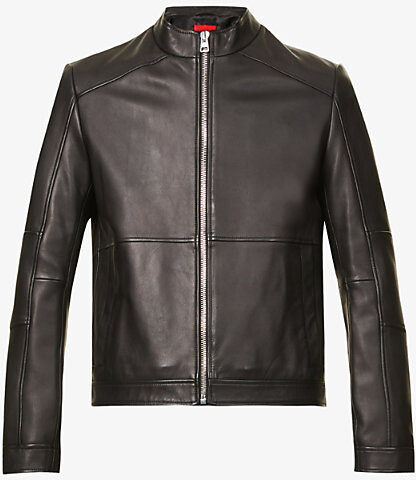 Hugo Boss Leather Jacket Men | ShopStyle