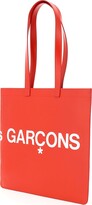 Thumbnail for your product : Comme des Garcons Leather Tote Bag With Logo