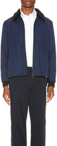Thumbnail for your product : Craig Green Shearling Worker Jacket in Navy | FWRD