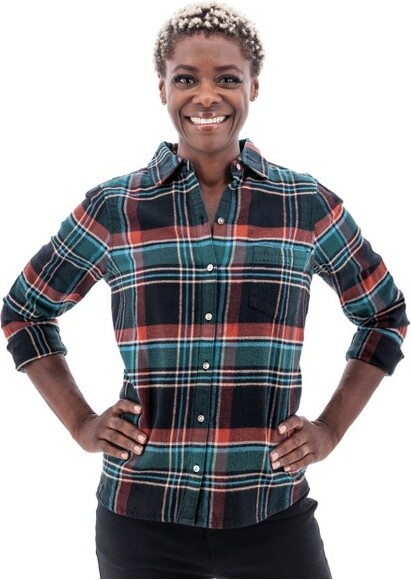Aventura Clothing AventuraClothingWomen'sFrostFlannelShirt-BurntHenna,SizeXXLarge