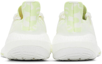 adidas White & Green Ultraboost 22 Sneakers