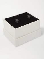 Thumbnail for your product : Alexander McQueen Crystal-Embellished Blackened Brass Cufflinks