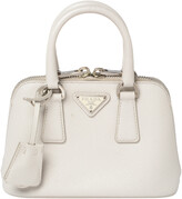 Thumbnail for your product : Prada Off White Saffiano Leather Mini Promenade Crossbody Bag
