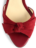 Thumbnail for your product : Alexandre Birman Suede Bow Sandals