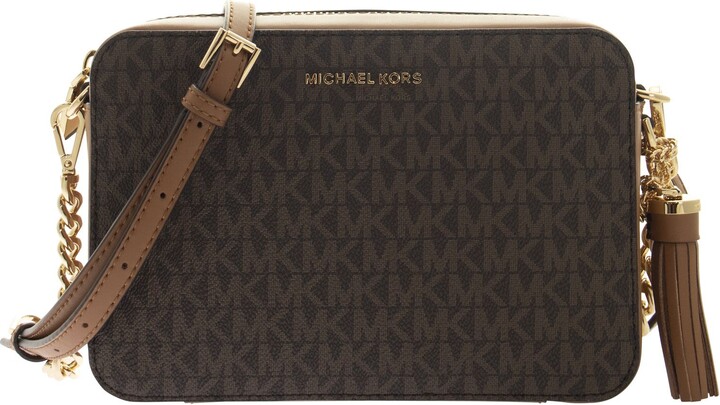 Michael Kors Ginny Medium Logo Crossbody Bag  Bags, Michael kors bag  brown, Micheal kors bags