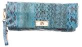 Thumbnail for your product : By Malene Birger Snakeskin Wristlet Clutch