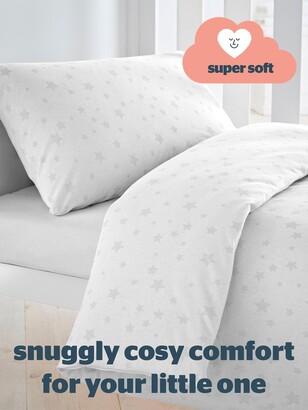 Silentnight Safe Nights Cot Bed Duvet Cover Set, Star Print