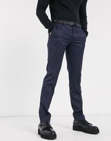 Thumbnail for your product : Twisted Tailor suit pants in navy pinstripe