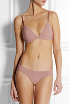 Thumbnail for your product : Bodas Stretch-satin non-wired contour bra