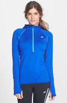 Thumbnail for your product : New Balance 'Impact' Hooded Half Zip Top