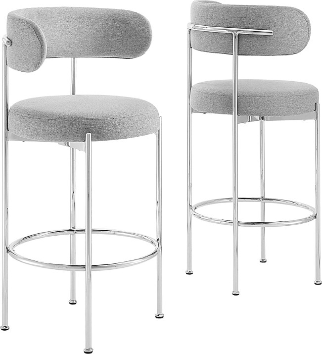 Modway Albie Fabric Bar Stools Set of 2