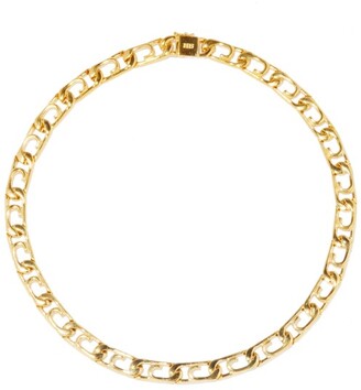 Hillier Bartley Curb Paperclip Gold-vermeil Necklace - Gold