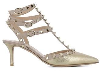 Valentino Women's Gold Leather Sandals.