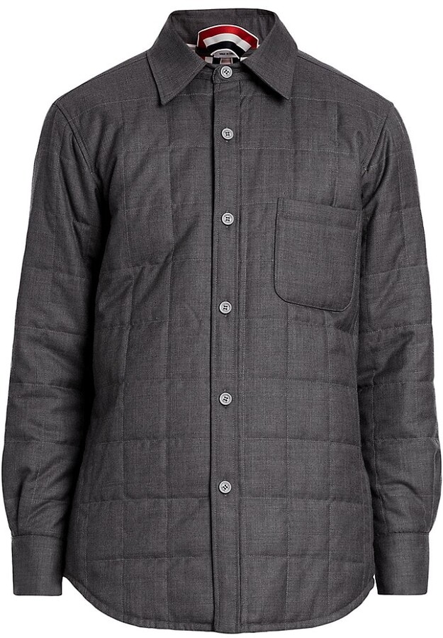 Thom Browne Supersized Shearling Shirt Jacket