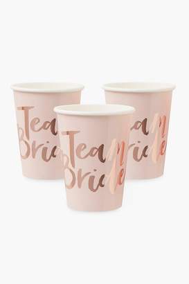boohoo Ginger Ray Team Bride Hen Party Cups 8pk
