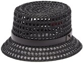 Thumbnail for your product : Valentino Garavani Roman Stud Woven Bucket Hat - Black
