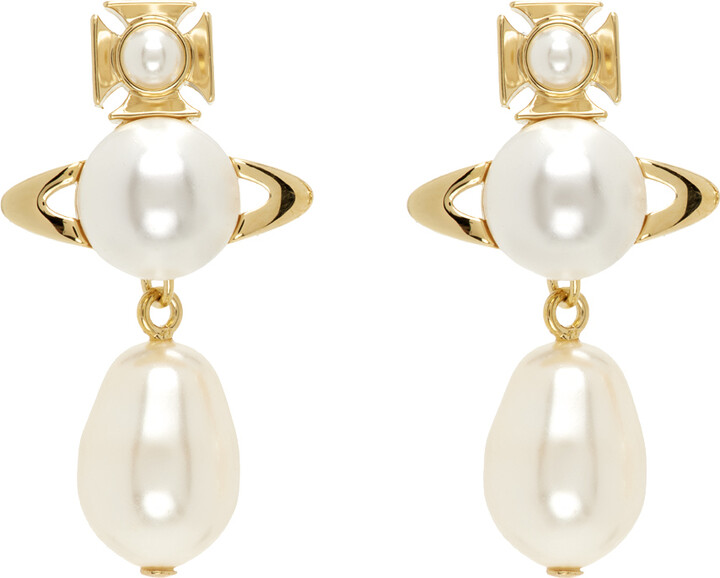 Vivienne Westwood Gold Inass Earrings - ShopStyle