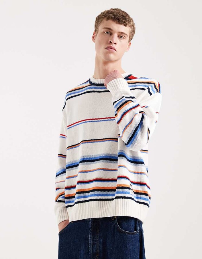 Tommy Jeans 90s sweater in cream stripes