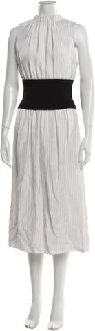 Lewit Striped Midi Length Dress