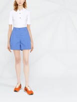 Thumbnail for your product : P.A.R.O.S.H. High-Waisted Flared Shorts