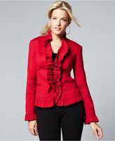 Thumbnail for your product : INC International Concepts Long-Sleeve Ruffled Jacket