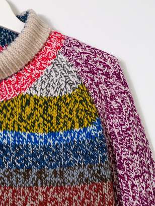 Burberry Kids TEEN turtleneck knitted sweater