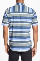 Thumbnail for your product : Volcom 'El Rancho' Trim Fit Stripe Woven Short Sleeve Shirt