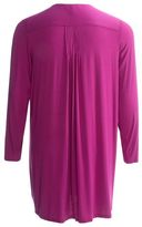 Thumbnail for your product : Midnight by Carole Hochman Satin-Trim Sleep Shirt - Long Sleeve (For Plus Size Women)