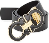 Thumbnail for your product : Ferragamo Adjustable Oversized Gancini Buckle Belt