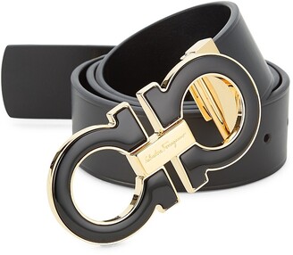 Ferragamo Adjustable Oversized Gancini Buckle Belt