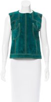 Thumbnail for your product : Derek Lam Suede Sleeveless Top