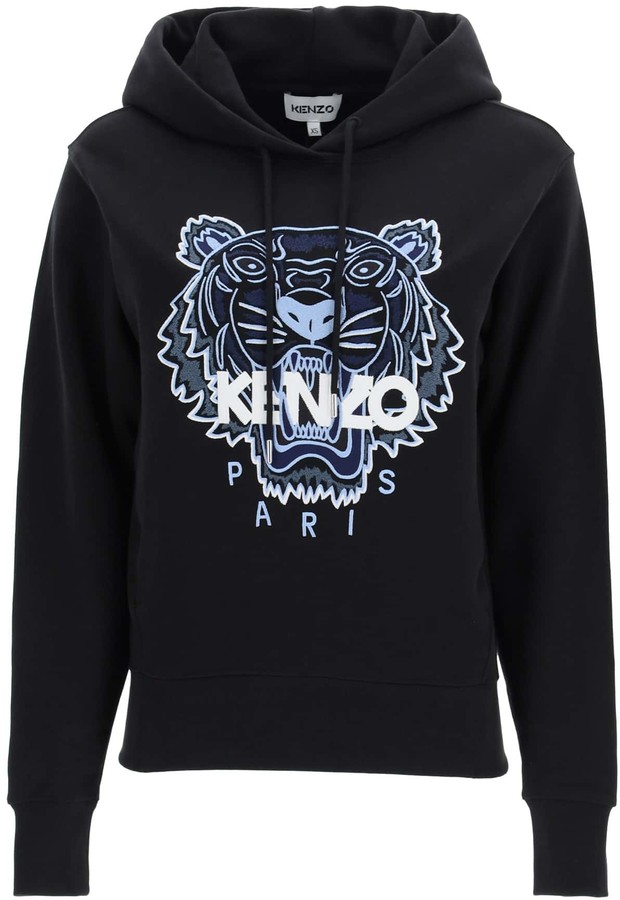 black and white kenzo hoodie