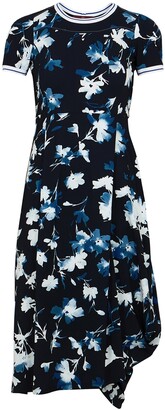 High Ripple Floral-print Stretch-jersey Midi Dress