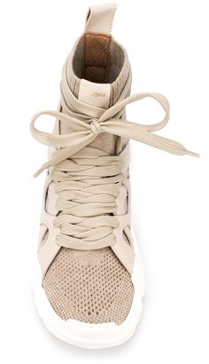 Agnona 2.28 Cashmere-Knit sneakers