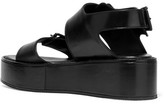 Thumbnail for your product : Ann Demeulemeester Leather Platform Sandals - Black