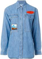 Thumbnail for your product : Kenzo logo patch shirt
