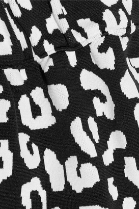 Prism Leopard-Print Stretch-Jersey Shorts