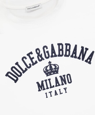 Dolce & Gabbana Children Logo cotton jersey T-shirt