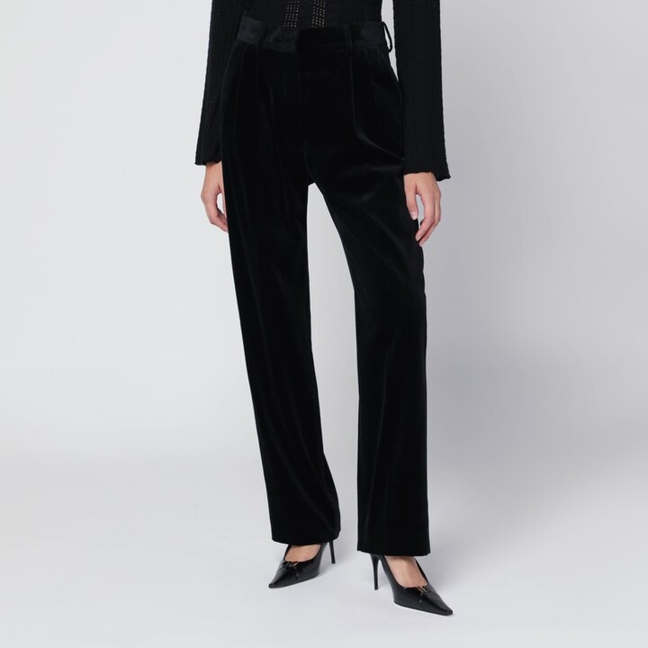 Jealousy pants in black velvet