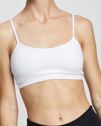 AVE Active Women's White Crop Tops - Everyday Sports Bra 2.0