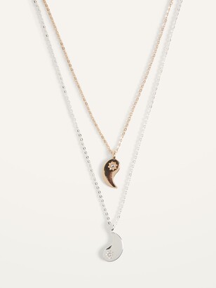 Old Navy Gold & Silver-Plated Yin/Yang Friendship Necklace 2-Pack -  ShopStyle