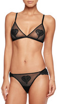 Thumbnail for your product : Mimi Holliday Appliquéd Tulle Soft-Cup Triangle Bra
