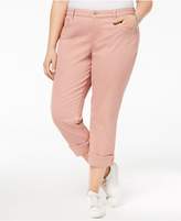 Thumbnail for your product : Style and Co Plus Size Cuffed Crop Jeans, Created for Macy's