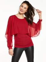 Thumbnail for your product : Very Chiffon Tiered Top