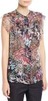 Thumbnail for your product : Elie Tahari Mala Sleeveless Printed Silk Blouse