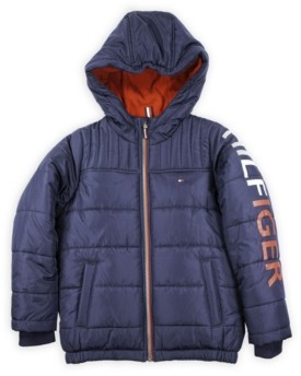 tommy hilfiger little boys david hooded puffer jacket