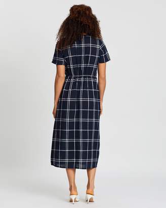 Cotton On Woven Campbell Button Front Midi Dress